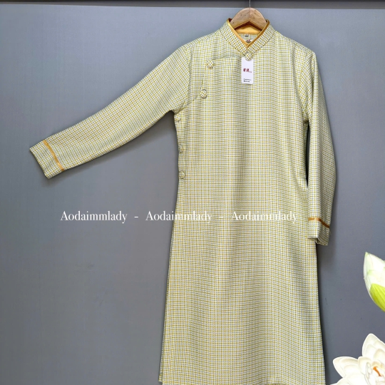 Áo Dài cách tân Nam đơn màu