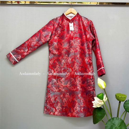 Áo dài gấm cao cấp