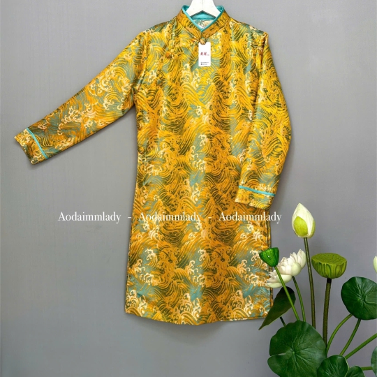 Áo dài gấm cao cấp