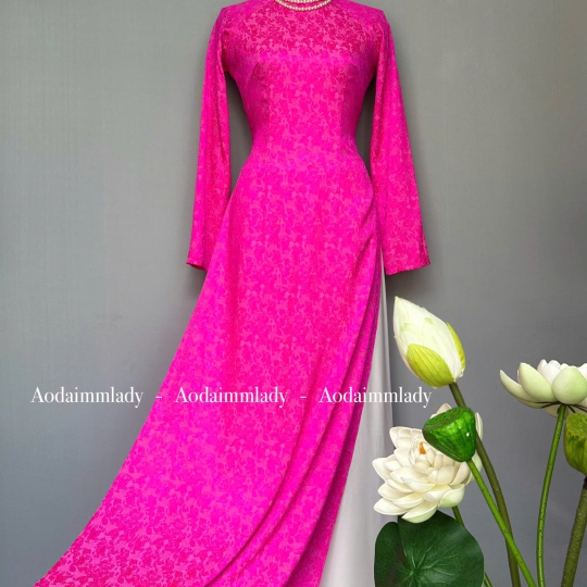 Áo dài truyền thống đơn màu