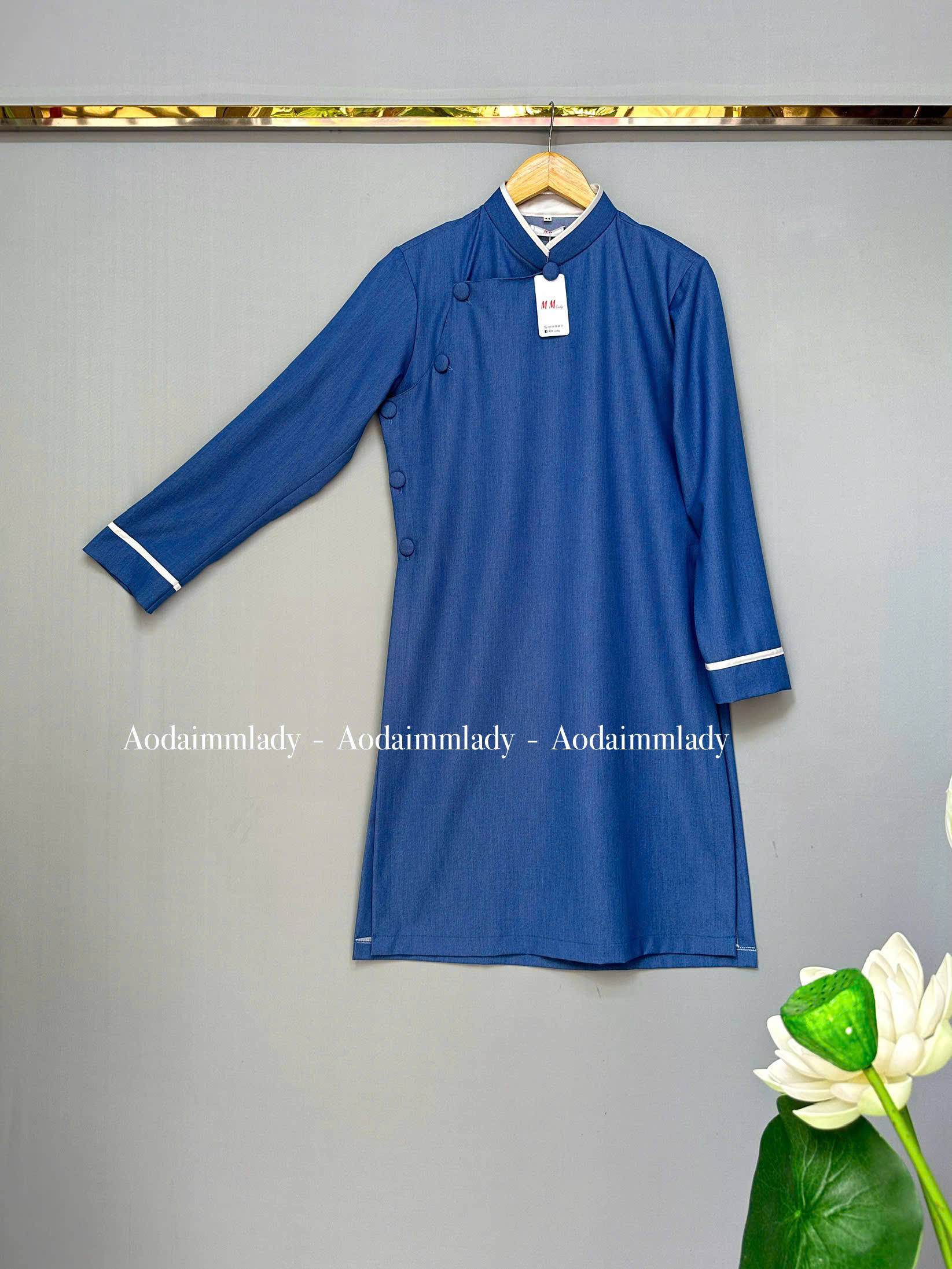 Áo Dài cách tân Nam đơn màu