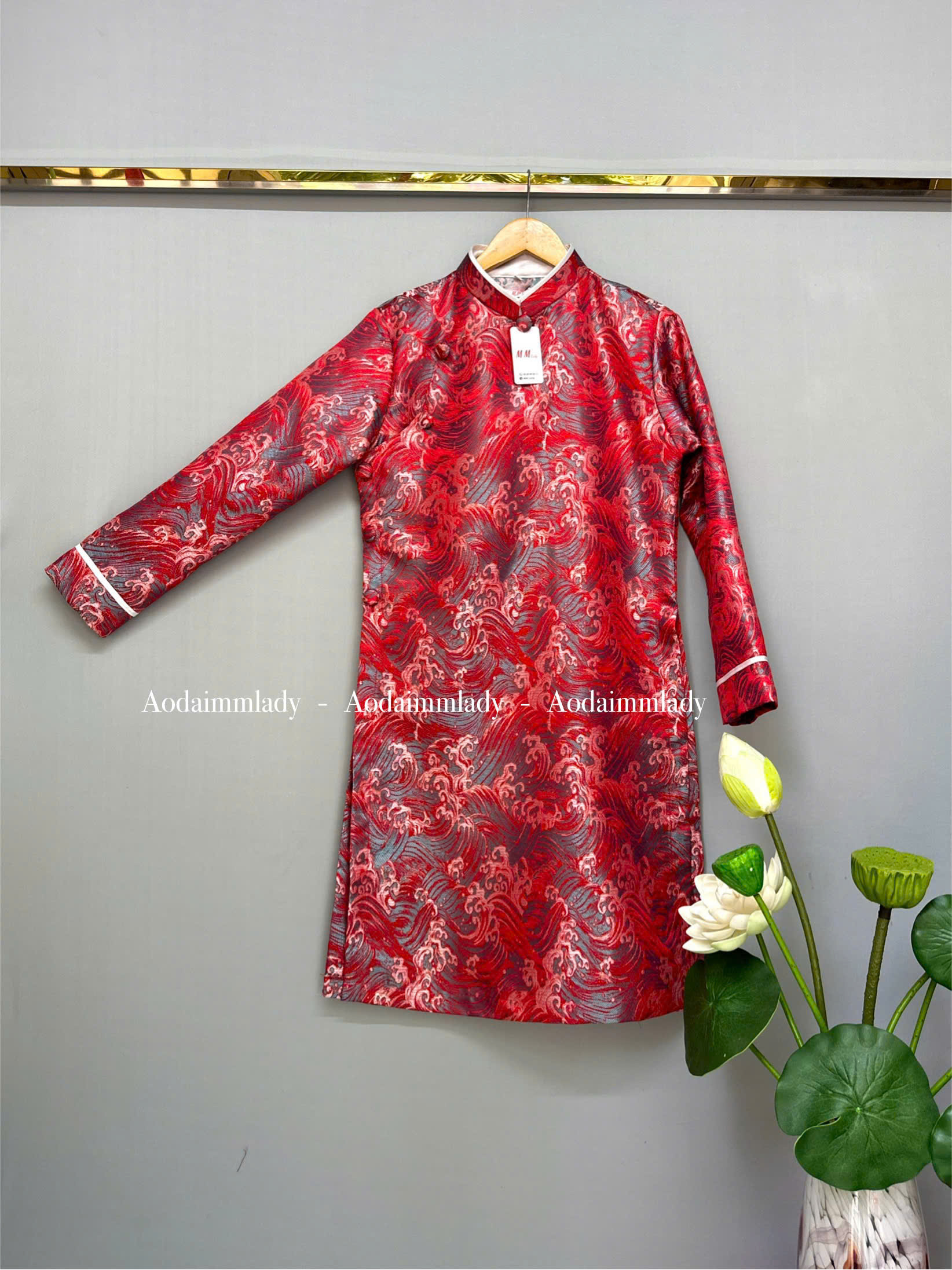 Áo dài gấm cao cấp