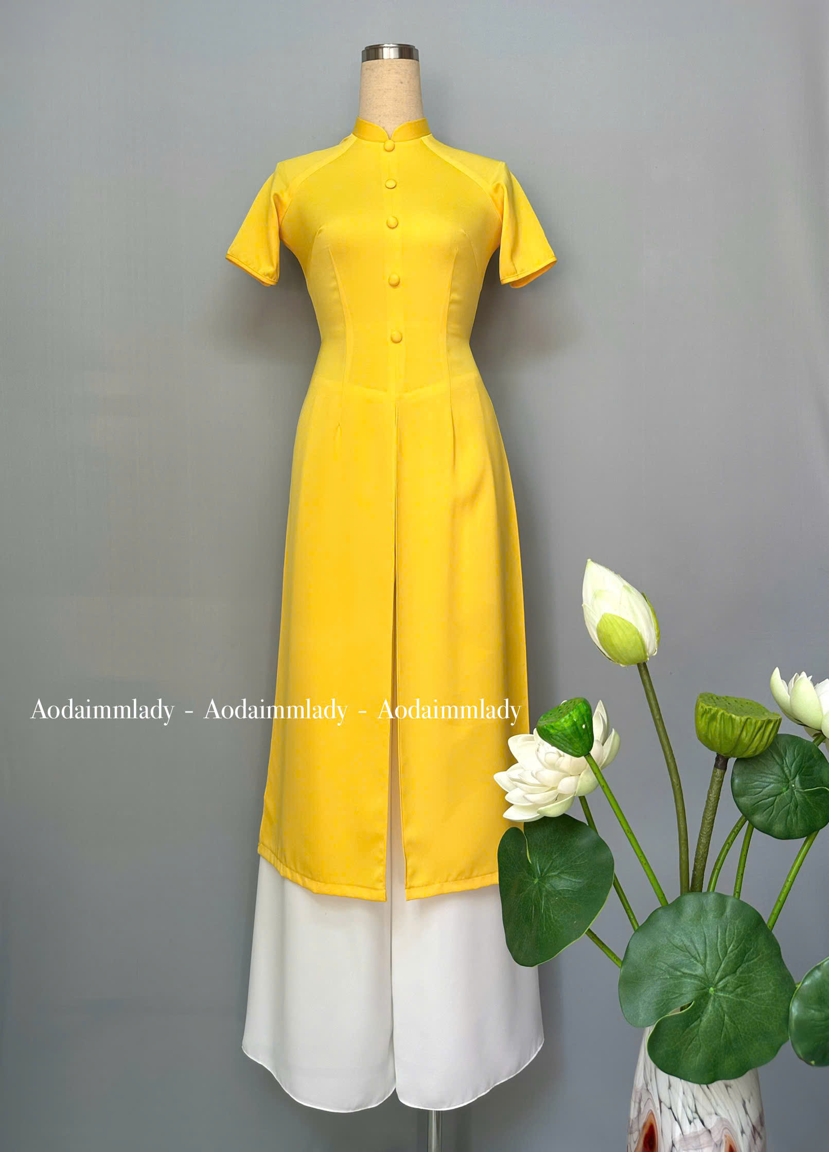 Áo Dài cách tân lụa trơn